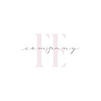 FE Beauty Initial Template Vector Design