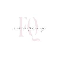 FQ Beauty Initial Template Vector Design