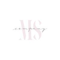 MS Beauty Initial Template Vector Design