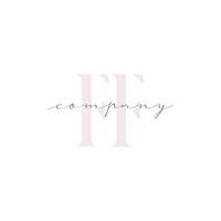 FF Beauty Initial Template Vector Design