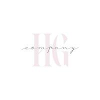 HG Beauty Initial Template Vector Design