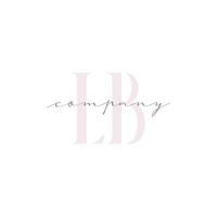 LB Beauty Initial Template Vector Design