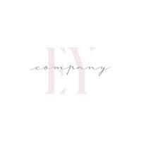 EY Beauty Initial Template Vector Design