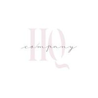 HQ Beauty Initial Template Vector Design