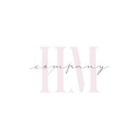 HM Beauty Initial Template Vector Design