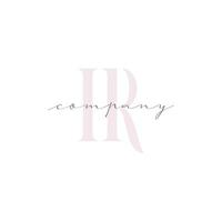 IR Beauty Initial Template Vector Design