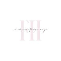 FH Beauty Initial Template Vector Design