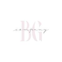 BG Beauty Initial Template Vector Design