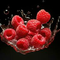 AI Generative a photo of raspberry