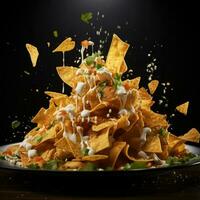 AI Generative a photo of nachos