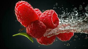 AI Generative a photo of raspberry