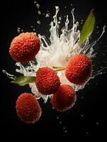 AI Generative a photo of lychee