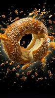 AI Generative a photo of bagel