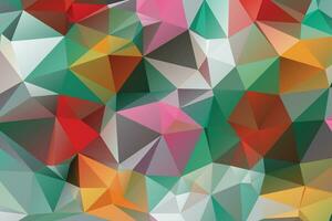 Low Poly Background Poster Banner Design vector