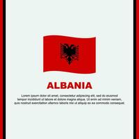 Albania Flag Background Design Template. Albania Independence Day Banner Social Media Post. Albania Cartoon vector