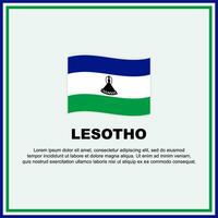 Lesotho Flag Background Design Template. Lesotho Independence Day Banner Social Media Post. Lesotho Banner vector