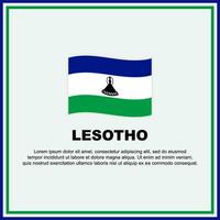 Lesotho Flag Background Design Template. Lesotho Independence Day Banner Social Media Post. Lesotho Banner vector