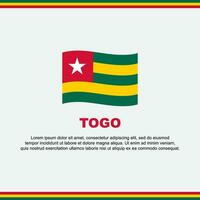 Togo Flag Background Design Template. Togo Independence Day Banner Social Media Post. Togo Design vector