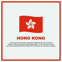 Hong Kong Flag Background Design Template. Hong Kong Independence Day Banner Social Media Post. Hong Kong Banner vector