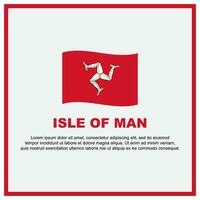 Isle Of Man Flag Background Design Template. Isle Of Man Independence Day Banner Social Media Post. Isle Of Man Banner vector