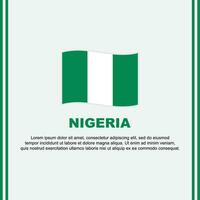 Nigeria bandera antecedentes diseño modelo. Nigeria independencia día bandera social medios de comunicación correo. Nigeria dibujos animados vector