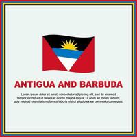 Antigua And Barbuda Flag Background Design Template. Antigua And Barbuda Independence Day Banner Social Media Post. Antigua And Barbuda Banner vector