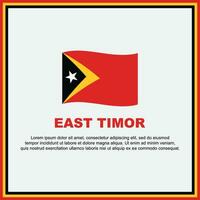 East Timor Flag Background Design Template. East Timor Independence Day Banner Social Media Post. East Timor Banner vector