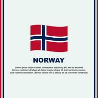 Norway Flag Background Design Template. Norway Independence Day Banner Social Media Post. Norway Cartoon vector