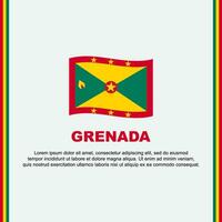 Grenada Flag Background Design Template. Grenada Independence Day Banner Social Media Post. Grenada Cartoon vector