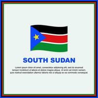 South Sudan Flag Background Design Template. South Sudan Independence Day Banner Social Media Post. South Sudan Banner vector