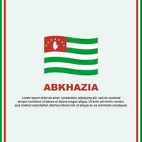 Abkhazia Flag Background Design Template. Abkhazia Independence Day Banner Social Media Post. Abkhazia Cartoon vector