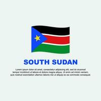 South Sudan Flag Background Design Template. South Sudan Independence Day Banner Social Media Post. South Sudan Background vector