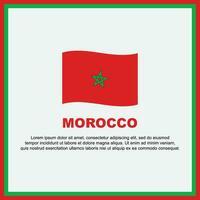 Morocco Flag Background Design Template. Morocco Independence Day Banner Social Media Post. Morocco Banner vector