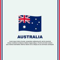 Australia Flag Background Design Template. Australia Independence Day Banner Social Media Post. Australia Cartoon vector