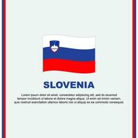 Slovenia Flag Background Design Template. Slovenia Independence Day Banner Social Media Post. Slovenia Cartoon vector