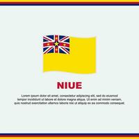 Niue Flag Background Design Template. Niue Independence Day Banner Social Media Post. Niue Design vector