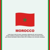 Morocco Flag Background Design Template. Morocco Independence Day Banner Social Media Post. Morocco Cartoon vector