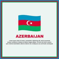 Azerbaijan Flag Background Design Template. Azerbaijan Independence Day Banner Social Media Post. Azerbaijan Banner vector