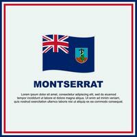 Montserrat Flag Background Design Template. Montserrat Independence Day Banner Social Media Post. Montserrat Banner vector