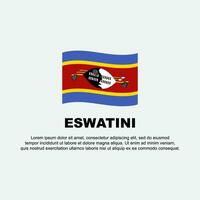 Eswatini Flag Background Design Template. Eswatini Independence Day Banner Social Media Post. Eswatini Background vector