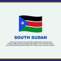 South Sudan Flag Background Design Template. South Sudan Independence Day Banner Social Media Post. South Sudan Design vector