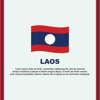 Laos Flag Background Design Template. Laos Independence Day Banner Social Media Post. Laos Cartoon vector