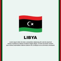 Libya Flag Background Design Template. Libya Independence Day Banner Social Media Post. Libya Cartoon vector