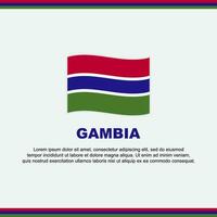 Gambia Flag Background Design Template. Gambia Independence Day Banner Social Media Post. Gambia Design vector