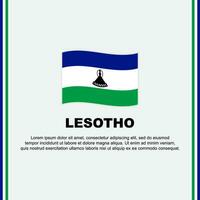 Lesotho Flag Background Design Template. Lesotho Independence Day Banner Social Media Post. Lesotho Cartoon vector