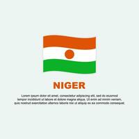 Niger Flag Background Design Template. Niger Independence Day Banner Social Media Post. Niger Background vector