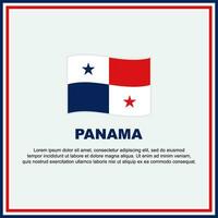 Panama Flag Background Design Template. Panama Independence Day Banner Social Media Post. Panama Banner vector