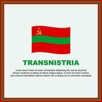 Transnistria Flag Background Design Template. Transnistria Independence Day Banner Social Media Post. Transnistria Banner vector