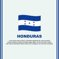 Honduras Flag Background Design Template. Honduras Independence Day Banner Social Media Post. Cartoon vector