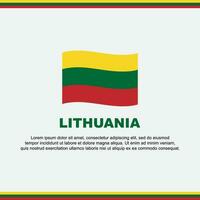 Lithuania Flag Background Design Template. Lithuania Independence Day Banner Social Media Post. Lithuania Design vector